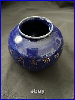 AP Adam Shrewsbury Pottery Ceramics Vase Art Tattoo Ed Hardy OM