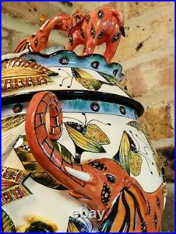 ARDMORE CERAMICS Elephant Tureen with lid / art pottery / AFRICAN ART big pc