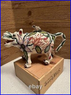 ARDMORE Ceramic Art Hippo Tea / Coffee Pot. Rare