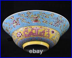 A Pair Fine Collectable Art Handmade colour enamels Porccelain Flowers Bowl