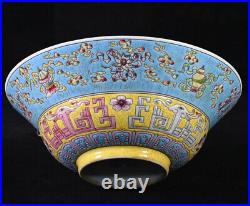 A Pair Fine Collectable Art Handmade colour enamels Porccelain Flowers Bowl