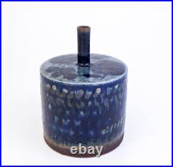 A Unique, Large, Blue Ceramic Vase Carl-Harry Stålhane Designhuset 1973