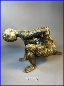 Abstract Ceramic Figure Sculpture Cracking