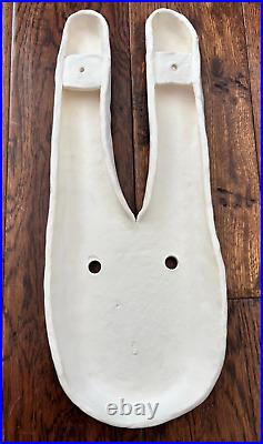 African Bobo Tribal Mask Pottery Ceramic Wall Art Home Decor Dance Signed MS