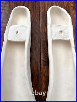 African Bobo Tribal Mask Pottery Ceramic Wall Art Home Decor Dance Signed MS