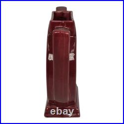 Alamo Texas Pottery Red 1940s Mid Century Modern Art Pottery Ceramic Vase 701