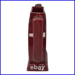 Alamo Texas Pottery Red 1940s Mid Century Modern Art Pottery Ceramic Vase 701