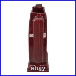 Alamo Texas Pottery Red 1940s Mid Century Modern Art Pottery Ceramic Vase 701