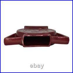 Alamo Texas Pottery Red 1940s Mid Century Modern Art Pottery Ceramic Vase 701