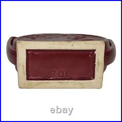 Alamo Texas Pottery Red 1940s Mid Century Modern Art Pottery Ceramic Vase 701