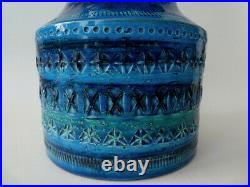 Aldo Londi Bitossi Rimini Blue Italian Art Pottery Vase Model 720 Circa 1950