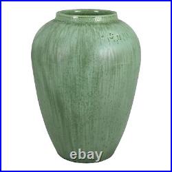 Amaco American Art Clay 1932 Art Deco Pottery Crystalline Green Ceramic Vase