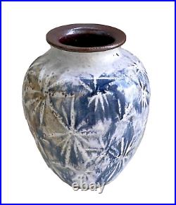 Amazing Vintage Hand Thrown Studio Art Pottery Vase, Signed Pierce