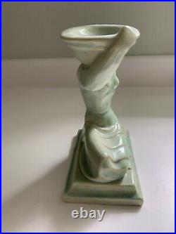 American Encaustic Tile Co. Aetco Art Deco Ceramic Pottery Figurine of a Beauty