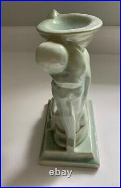 American Encaustic Tile Co. Aetco Art Deco Ceramic Pottery Figurine of a Beauty