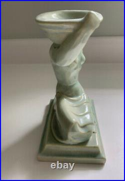 American Encaustic Tile Co. Aetco Art Deco Ceramic Pottery Figurine of a Beauty