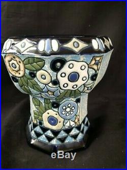Amphora Czechoslovakian Art Nouveau Vase decoration 19th century