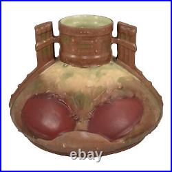 Amphora Teplitz Austrian Art Nouveau Pottery Large Brown Ceramic Handled Vase