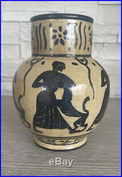 Andre Metthey(1871-1920) Vase En Gres, French Ceramic Art Nouveau Pottery