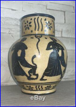 Andre Metthey(1871-1920) Vase En Gres, French Ceramic Art Nouveau Pottery