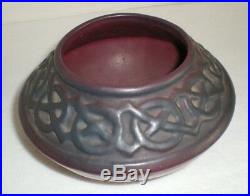 Antique 1919 Van Briggle Art Pottery Bowl Vase Geometric Pattern Signed