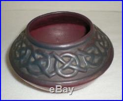 Antique 1919 Van Briggle Art Pottery Bowl Vase Geometric Pattern Signed