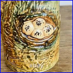 Antique 1920's Weller Pottery Arts & Crafts High Relief Glendale Cylinder Vase