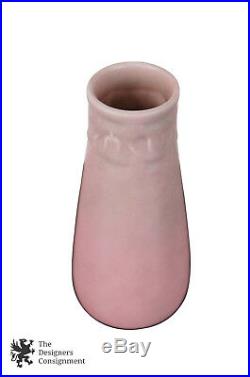 Antique Art Deco 1928 Rookwood 2111 Pottery Flower Vase Pink Floral Tulip Bell