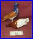Antique Ceramic Keramic Majolica Pigeon Art Pottery Figurines AS IS