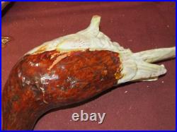 Antique Ceramic Keramic Majolica Pigeon Art Pottery Figurines AS IS