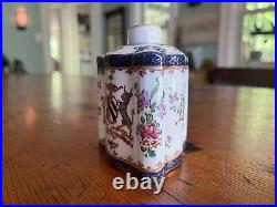 Antique Chinese Export Porcelain Armorial Tricorner Inkwell / Bud Vase