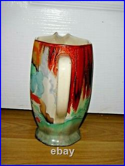 Antique Clarice Cliff Bizarre Forest Glen Jug Vase Art Deco Ceramic RARE