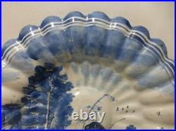 Antique Francfort or dutch Delft dish charger 17/18th Century