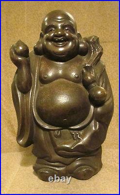 Antique Japanese Bizan Art Pottery Ceramic Hotai Sculpture