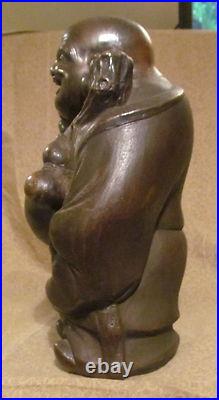 Antique Japanese Bizan Art Pottery Ceramic Hotai Sculpture