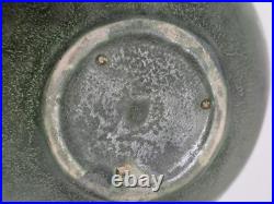 Antique Matte Green Pottery Arts & Crafts Handmade Bowl Collectible Memorabilia
