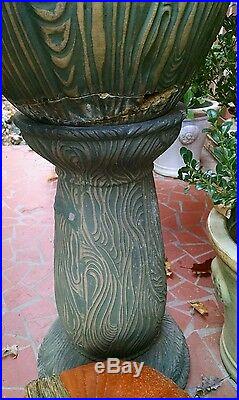 Antique Mission Arts & Crafts Era Ceramic Art Pottery Jardiniere Plant Stand Pot