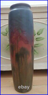 Antique Rookwood Pottery Elizabeth Lincoln LNL Vase Abstract Iris 12 589 D