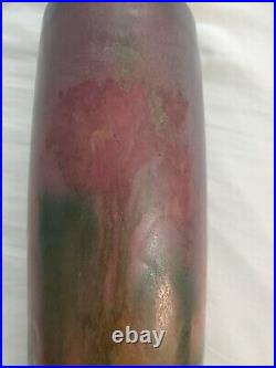 Antique Rookwood Pottery Elizabeth Lincoln LNL Vase Abstract Iris 12 589 D