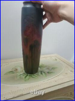 Antique Rookwood Pottery Elizabeth Lincoln LNL Vase Abstract Iris 12 589 D