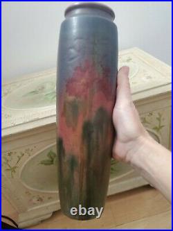 Antique Rookwood Pottery Elizabeth Lincoln LNL Vase Abstract Iris 12 589 D