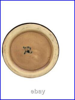 Antique Roseville Pottery, Rosecraft Bud Gate/Shape #48 Dark Brown 4.5, signed