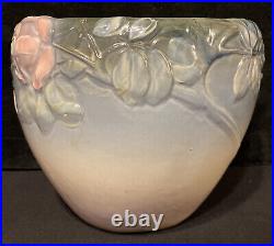 Antique Signed Weller Pottery Etna Roses Jardiniere Planter Art Nouveau