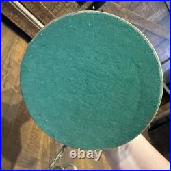 Antique Victorian Bretby Art Pottery hand-painted crane bird bamboo 19th Century