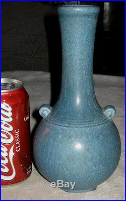 Antique Weller Cornish Sea Blue Art Pottery Flower Garden Plant Urn Vase Mint