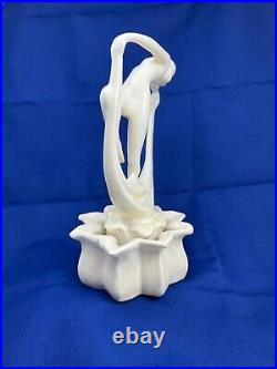 Art Deco Cowan Pottery Scarf Dancer Figurine Flower Frog Nude Lady