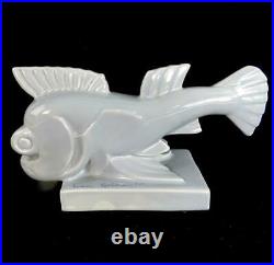 Art Deco Pottery Dolphin Fish Aj Wilkinson Ivan Golkovitch Clarice Cliff