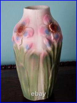 Art Deco Rare 6 Daffodils Pottery Vase
