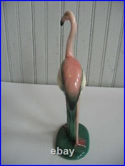 Art Deco Will George Pasadena Flamingo 9 3/4 Tall 4 Base Marked CA Pottery
