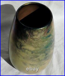 Art Nouveau Judgenstill Vase Zsolnay Pecs Iridescent Eosine